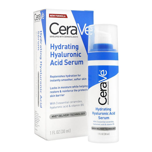 CeraVe Hydrating Hyaluronic Acid Serum for Softer Skin, 30ml - Front View