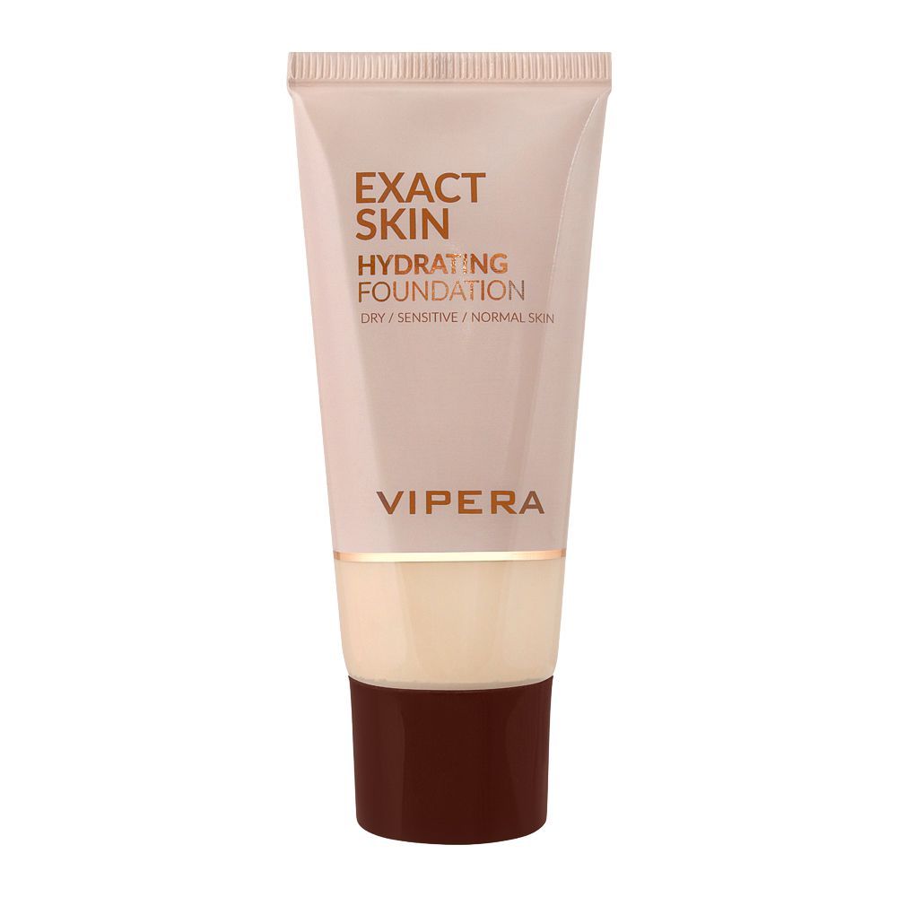 Vipera Exact Skin Hydrating Foundation Dry/Sensitive/Normal Skin, 01 Ecru - Front View