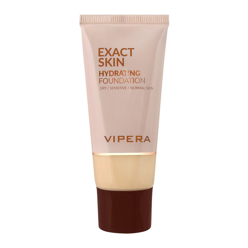Vipera Exact Skin Hydrating Foundation Dry/Sensitive/Normal Skin, 02 Ivory - Front View