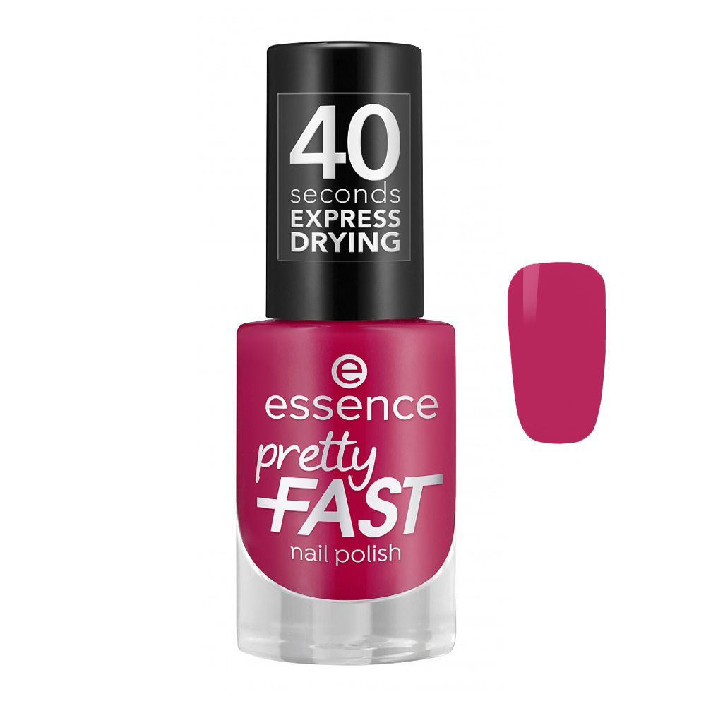 Essence Pretty Fast Nail Polish, 04 Cherry On The Run - Front View