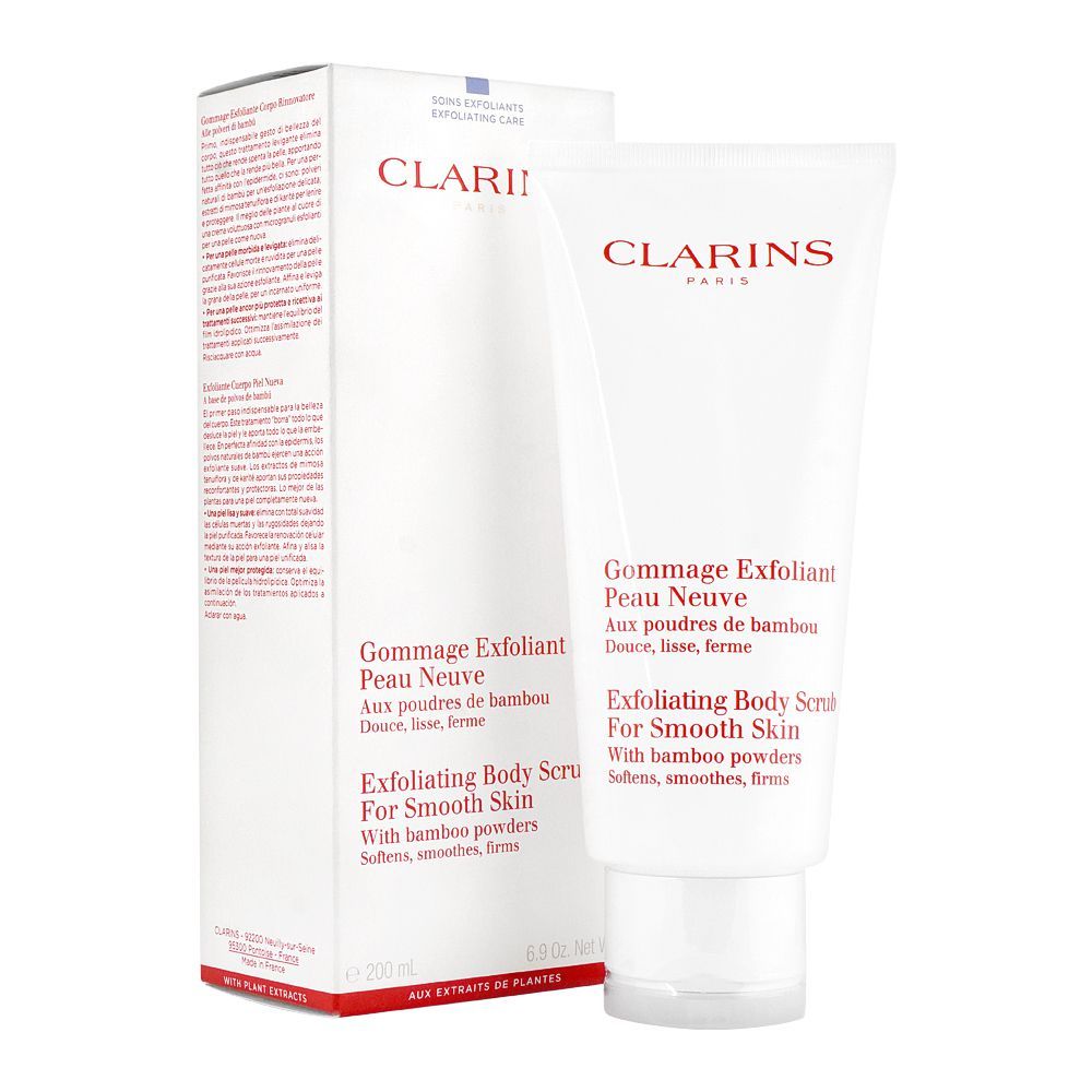 Clarins Paris Exfoliating Body Scrub For Smooth Skin, 200ml - Front View