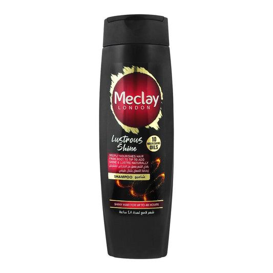 Meclay London 10 Nourishing Oils Lustrous Shine Shampoo, 185ml - Front View