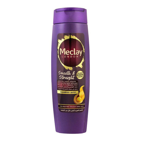 Meclay London Collagen Keratin Elastin Smooth & Straight Shampoo, 185ml - Front View