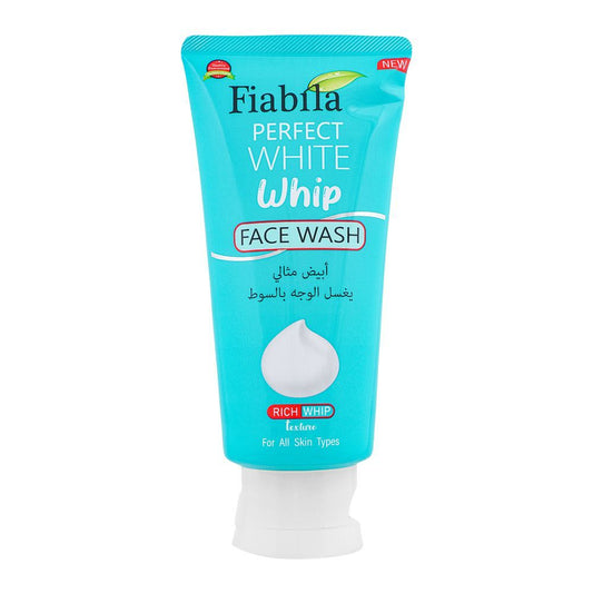 Fiabila Perfect White Whip Face Wash, All Skin Types, 100ml - Front View