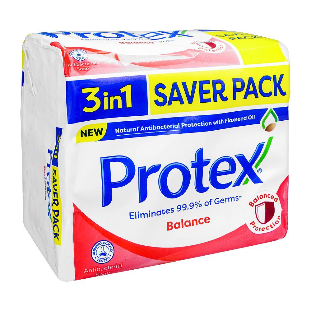 Protex Balance Soap Saver Pack, 3 x 130g - Front View