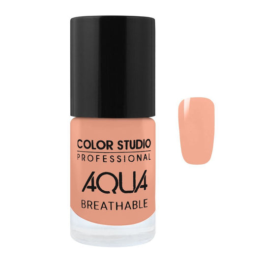 Color Studio Aqua Breathable Nail Polish, Pebbles 6ml - Front View
