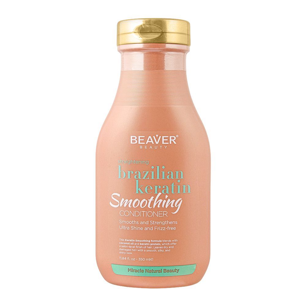 Beaver Straightening Brazilian Keratin Smoothing Conditioner, 350ml - Front View
