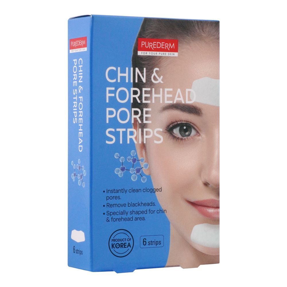 Purederm Chin & Forehead Pore Strips, 6-Pack - Front View