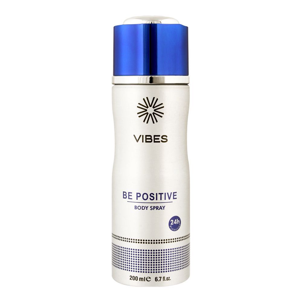 Hemani Vibes Be Positive Body Spray, 200ml - Front View