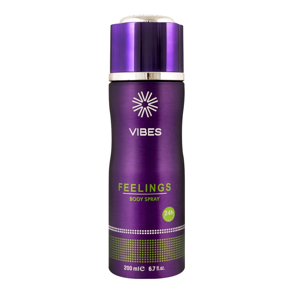 Hemani Vibes Feelings Body Spray, 200ml - Front View