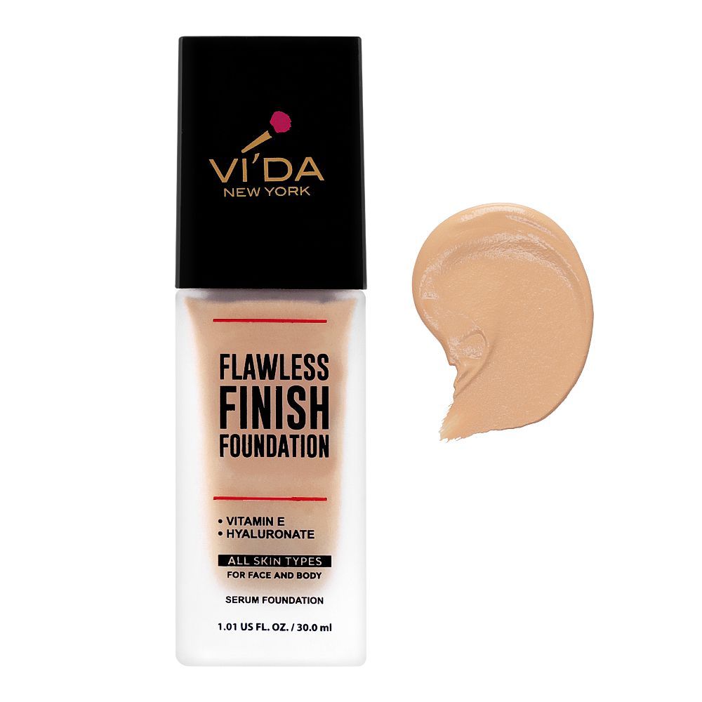 Vi'da New York Flawless Finish Foundation, 301 Natural Beige - Front View