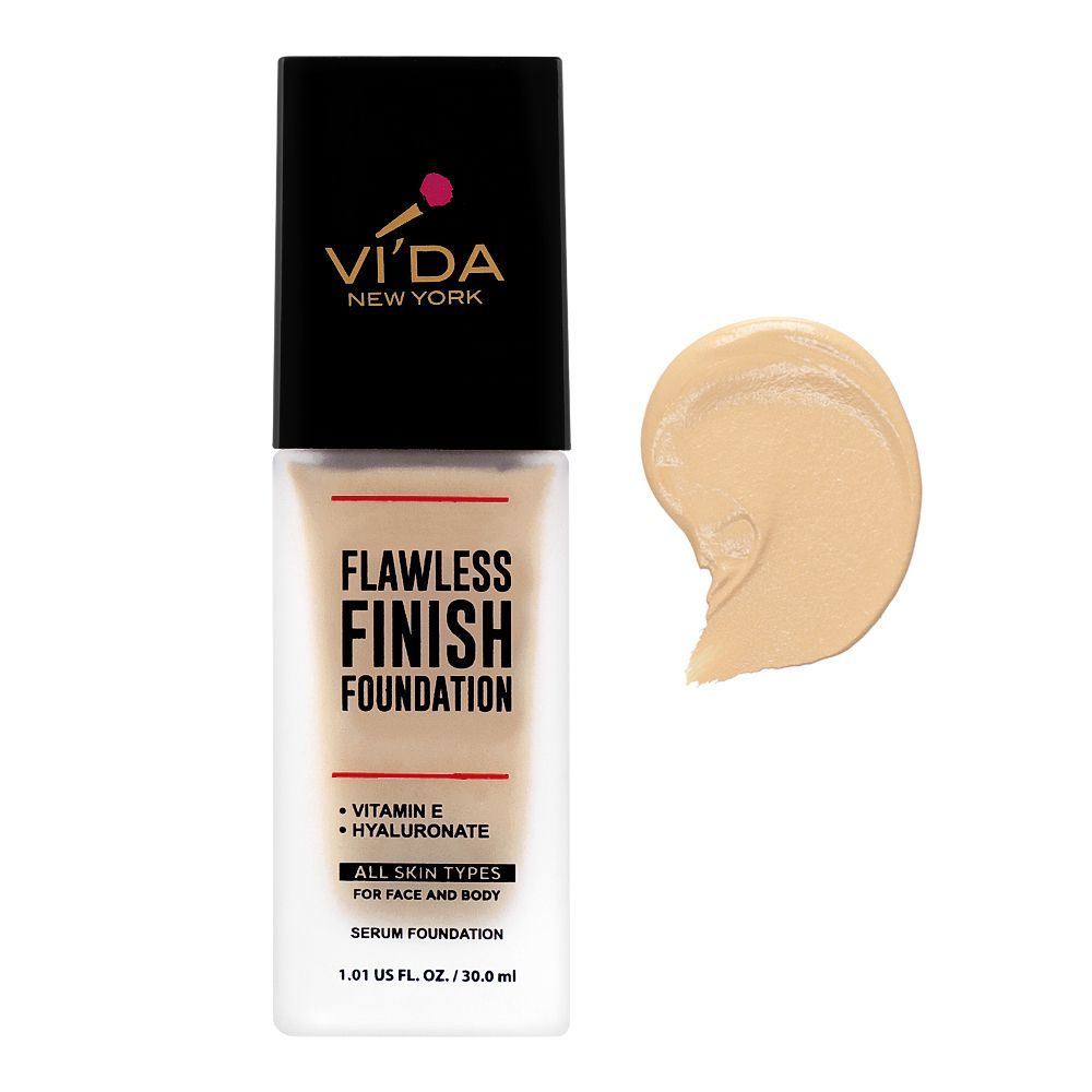 Vi'da New York Flawless Finish Foundation, 200 Biscotti - Front View