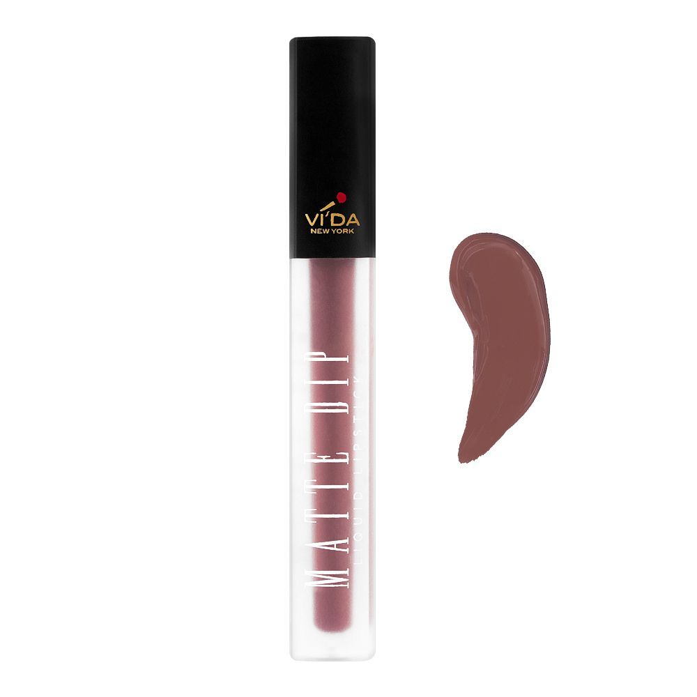 Vi'da New York Matte Dip Liquid Lipstick, 454 Taffy Ballet - Front View