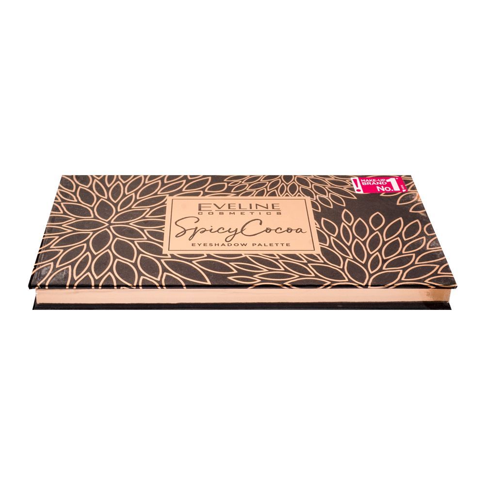 Eveline Spicy Cocoa Eyeshadow Palette, 10 Shades - Front View