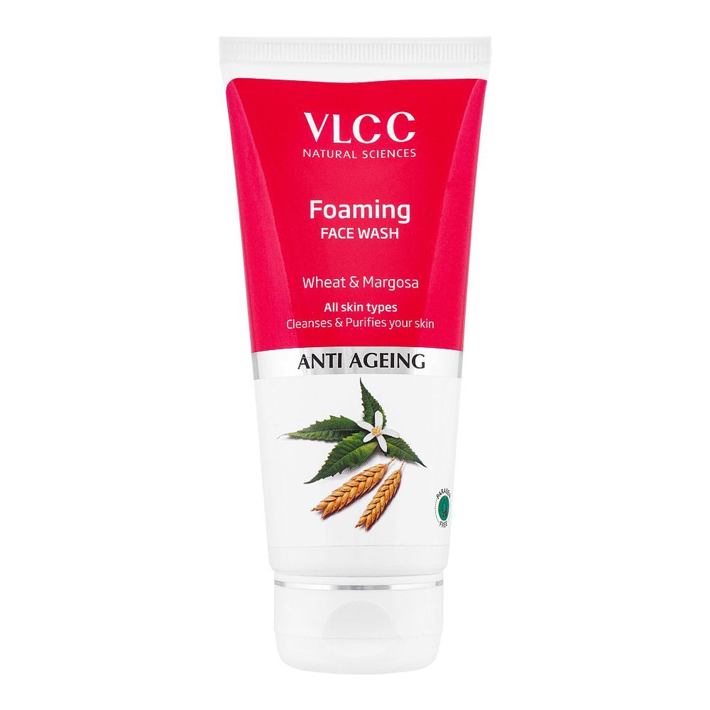 VLCC Natural Sciences Anti Ageing All Skin Types Foaming Face Wash, 100ml - Front View