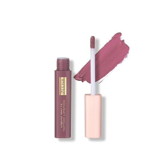 Zeena Liquid Matte Tattoo Lipstick, 030, Exotic Nude - Front View