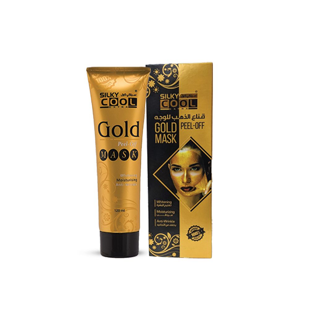 Silky Cool Extra Gold Peel-Off Whitening Mask, 120ml - Front View