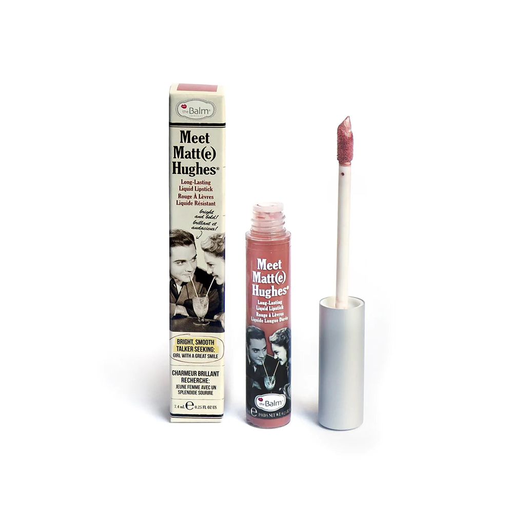 theBalm Meet Matt(e) Hughes Liquid Lipstick, Patient, 7.4ml - Front View