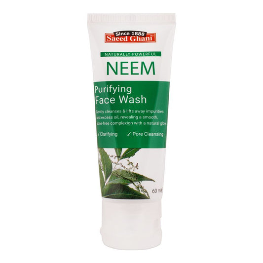 Saeed Ghani Neem Purifying Face Wash, 60ml - Front View