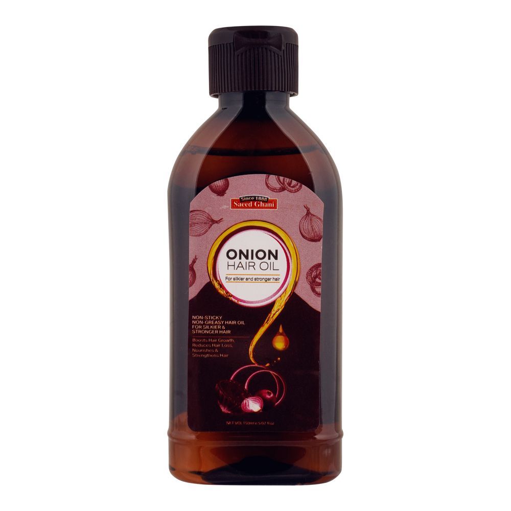 Saeed Ghani Onion Hair Oil, 150ml - Front View