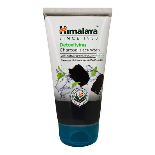 Himalaya Detoxifying Charcoal & Green Tea Face Wash, Cleanses Pores & Purifies Skin, 150ml - Front View