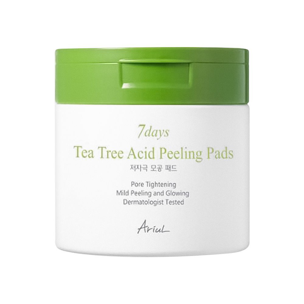 Ariul 7 Days Tea Tree Acid Peeling Pads, 70-Pack, 150ml - Front View