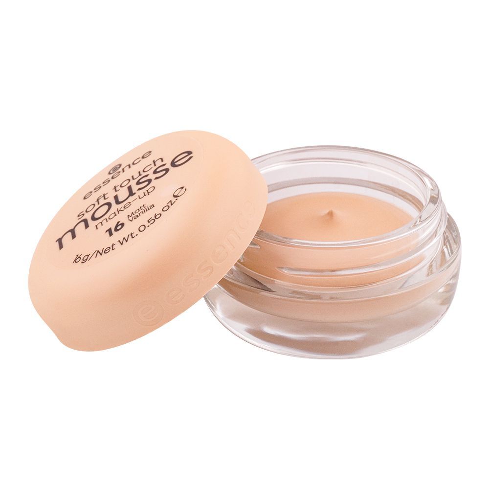 Essence Soft Touch Mousse Make-Up Foundation, 16, Matt Vanilla - Front View
