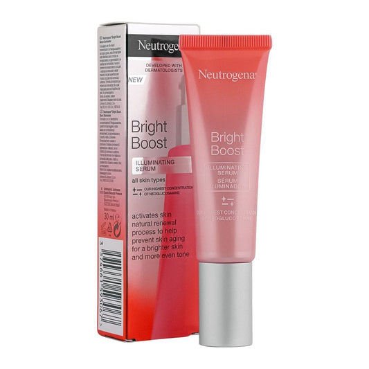 Neutrogena Bright Boost Illuminating Serum For All Skin Types, 30ml - Front View