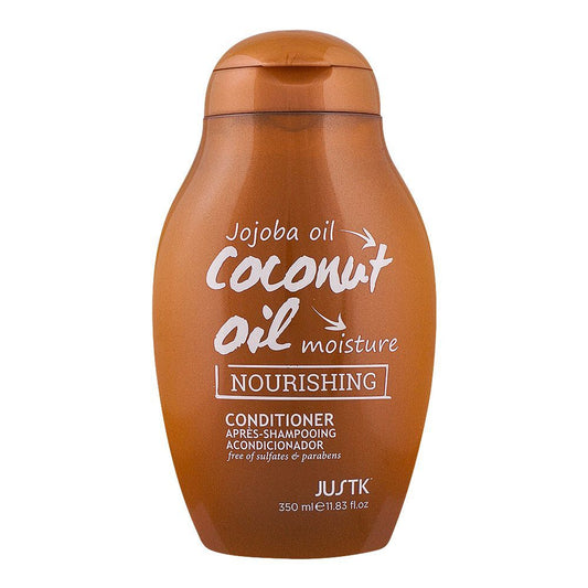 JUSTK Jojoba Oil, Coconut Oil, Moisture Nourishing Conditioner, 350ml - Front View