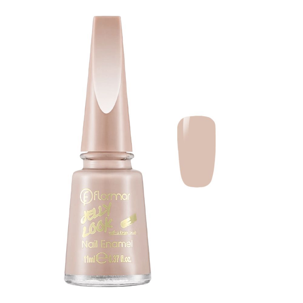 Flormar Jelly Look Nail Enamel, JL41, Whipped Cream, 11ml - Front View