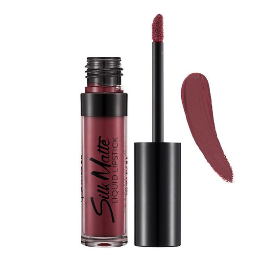 Flormar Silk Matte Liquid Lipstick, 008, Dark Voilet - Front View