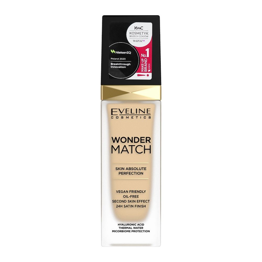 Eveline Wonder Match Skin Absolute Perfection Foundation, 05, Light Porcelain - Front View