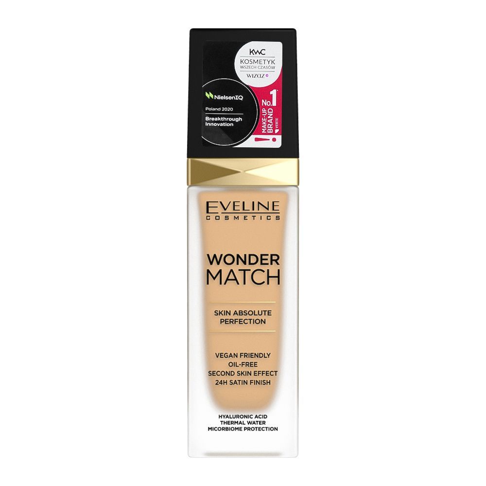 Eveline Wonder Match Skin Absolute Perfection Foundation, 20, Medium Beige - Front View