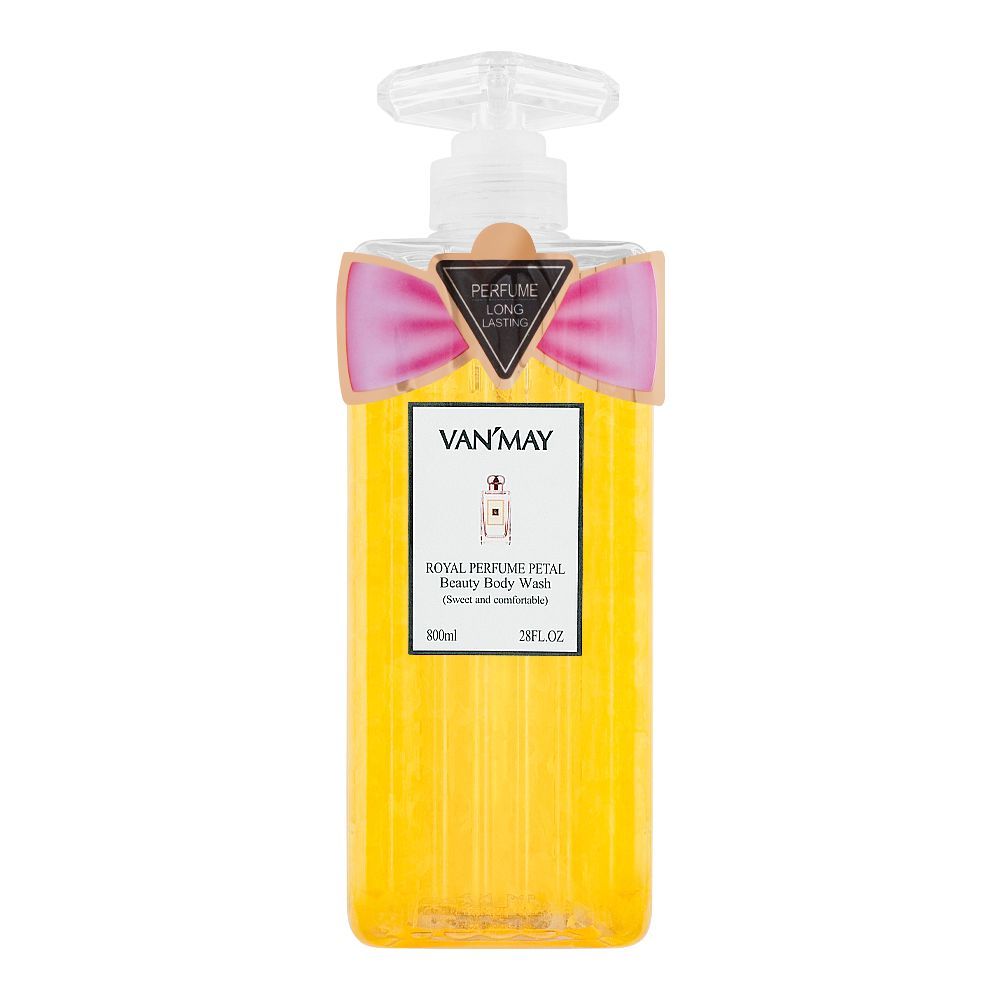 Van'May Royal Perfume Petal Sweet And Comfortable Body Wash, 800ml - Front View