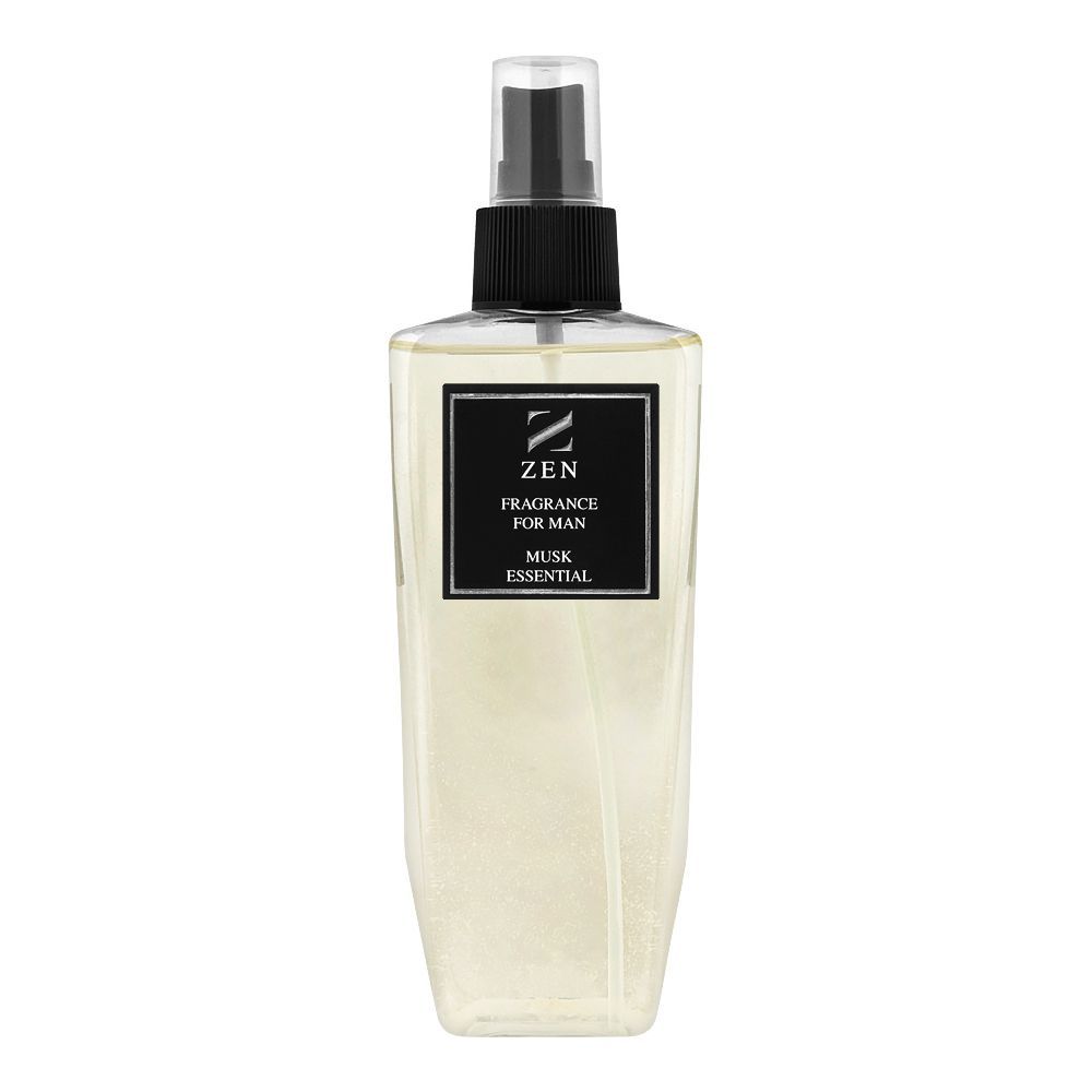 Zen Fragrance Mist For Men Musk Essential, 250ml - Front View