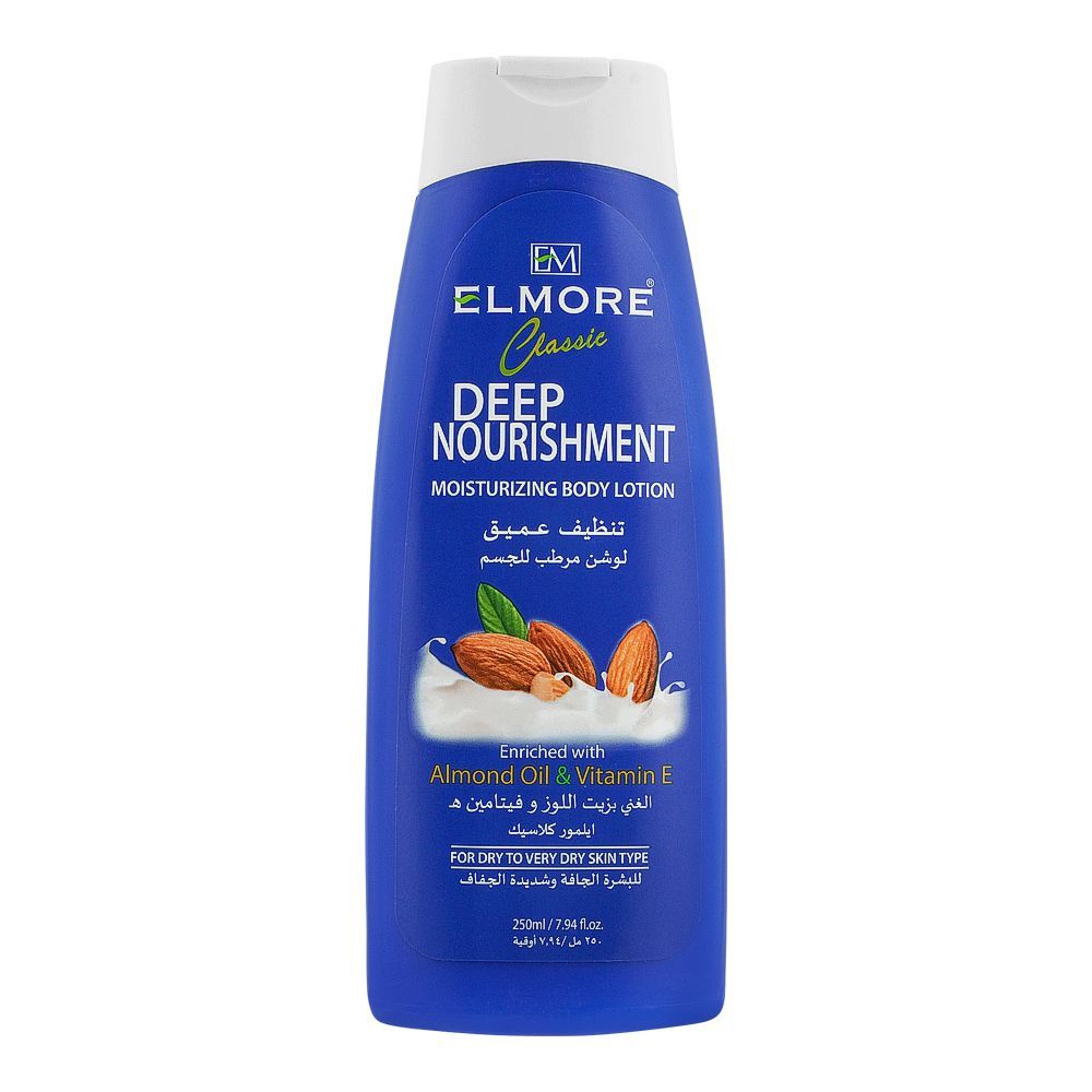 Elmore Classic Deep Nourishment Moisturizing Body Lotion, For Dry  To Very Dry Skin Type, 250g -  Front View