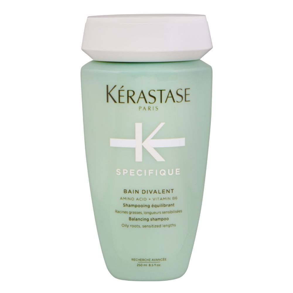 Kerastase Specifique Bain Divalent Balancing Shampoo, For Oily Roots and Sensitised Lengths, 250ml - Front View