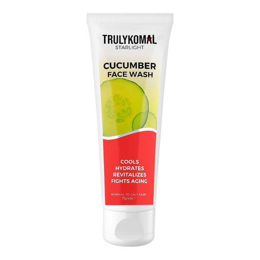 Truly Komal Starlight Cucumber Face Wash, Normal To Oily Skin, 75ml - Front View