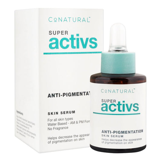 CoNatural Super Activs Anti-Pigmentation Skin Serum, For All Skin Types, 30ml - Front View