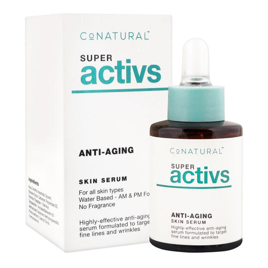 CoNatural Super Activs Anti-Aging Skin Serum, For All Skin Types, 30ml - Front View