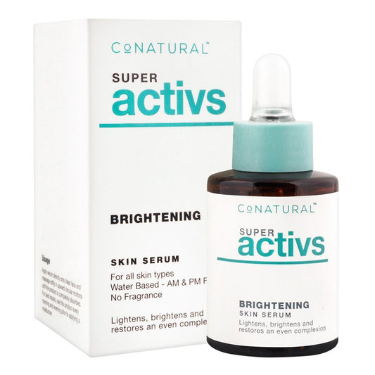CoNatural Super Activs Brightening Skin Serum, For All Skin Types, 30ml - Front View