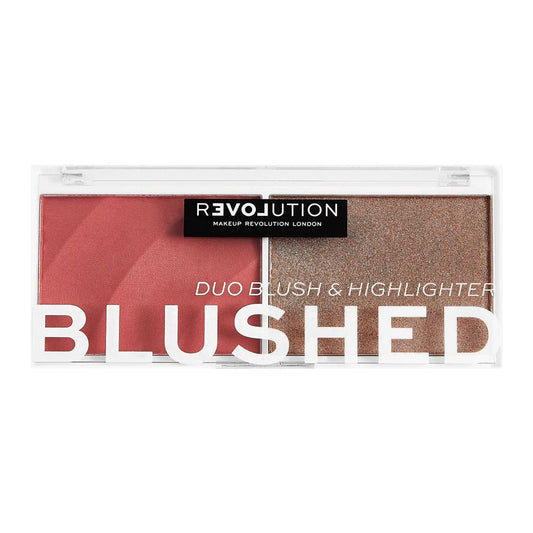 Makeup Revolution Relove Blushed Duo Blush & Highlighter, Baby - Front View