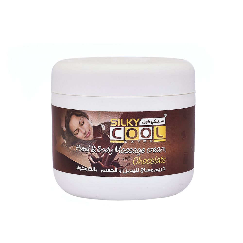 Silky Cool Extra Chocolate Hand & Body Massage Cream, 250ml -  Front View