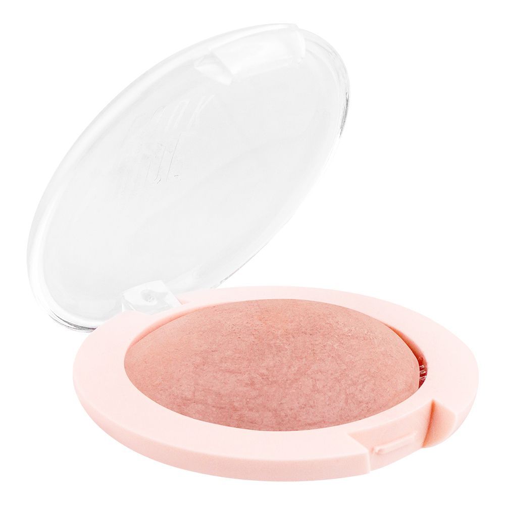 Golden Rose Nude Look Matte Baked Eye Shadow, Caramel Nude - Front View