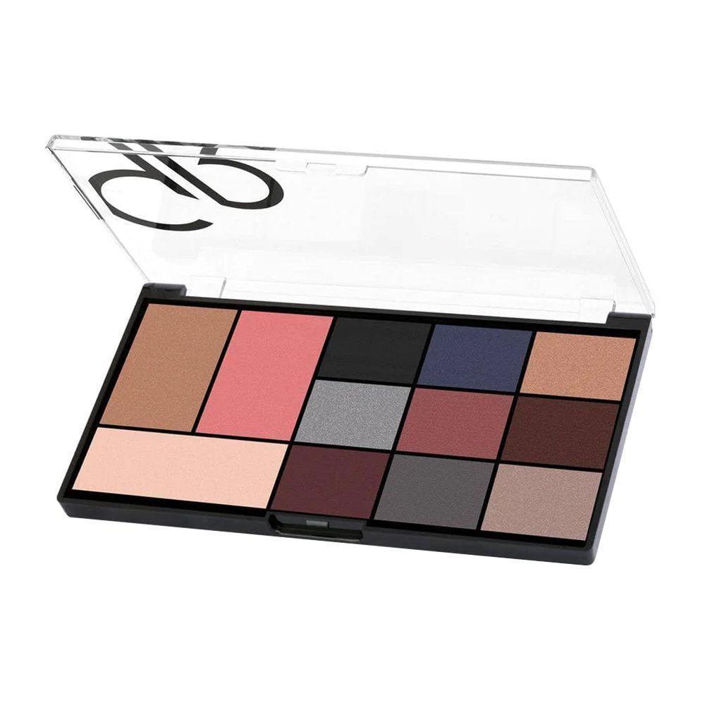 Golden Rose City Style Face & Eye Palette, 02, Smokey - Front View