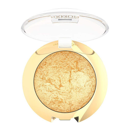 Golden Rose Diamond Breeze Shimmering Baked Eye Shadow, 01, 24K Gold - Front View