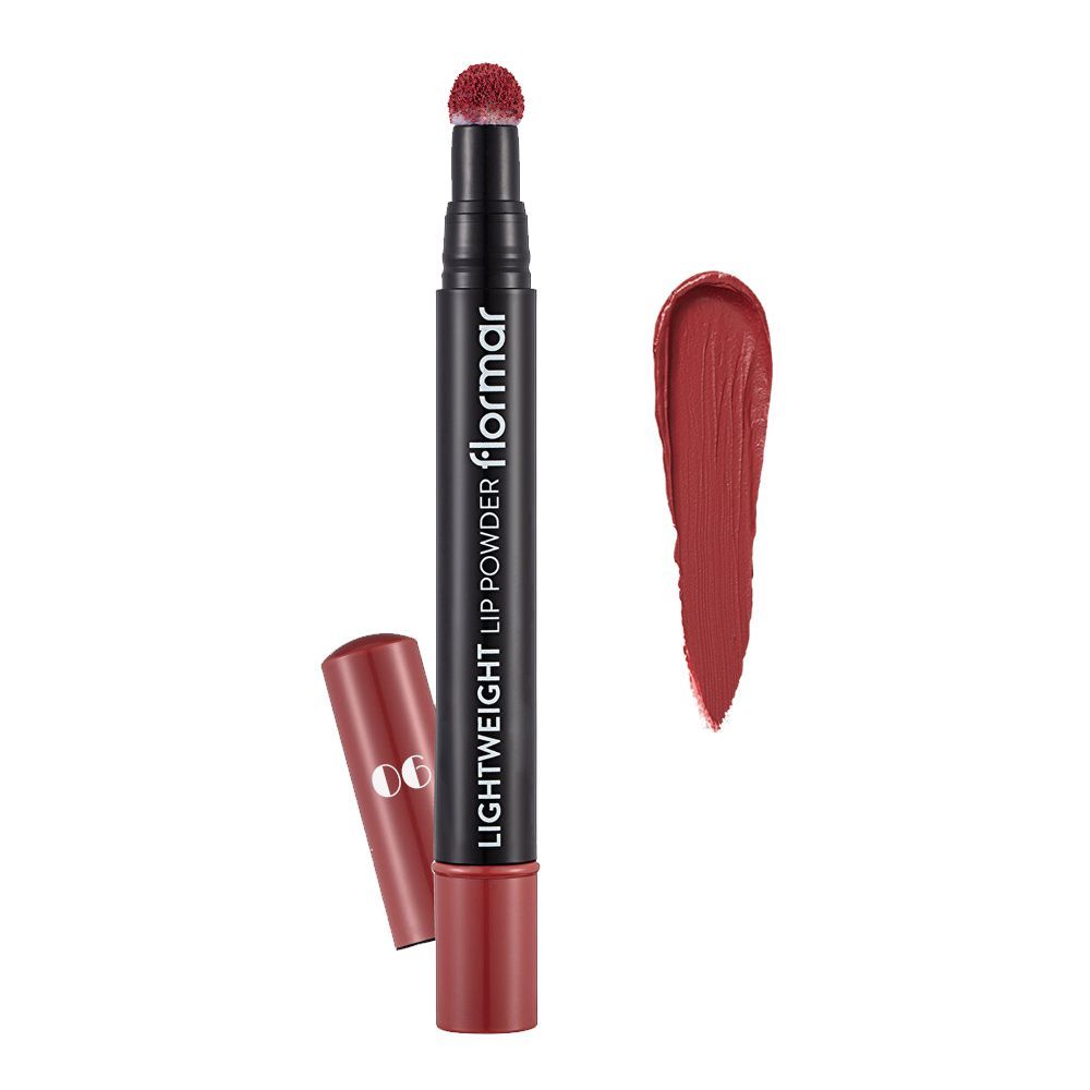 Flormar Lightweight Lip Powder, 06, Precious, 2.7ml - Front View
