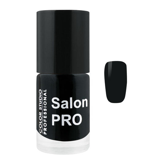 Color Studio Salon Pro Nail Polish, 6ml, Black Pearl - Front View