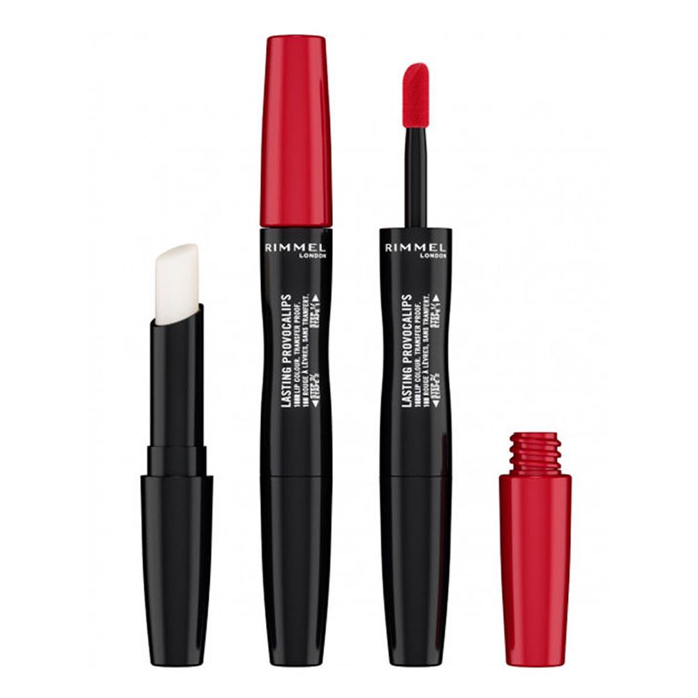 Rimmel Lasting Provocalips 18H Lip Colour, 740, Caught Red Lipped - Front View