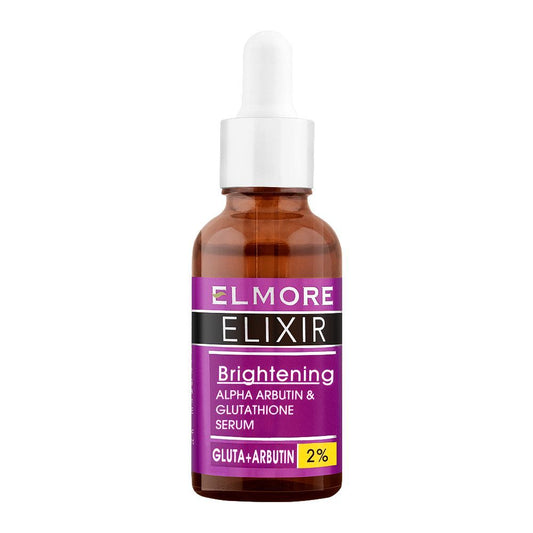 Elmore Elixir Brightening Alpha Arbutin & Glutathione 2% Serum, 30ml - Front View